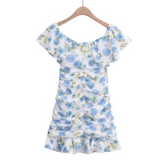 Printed Mini Dress