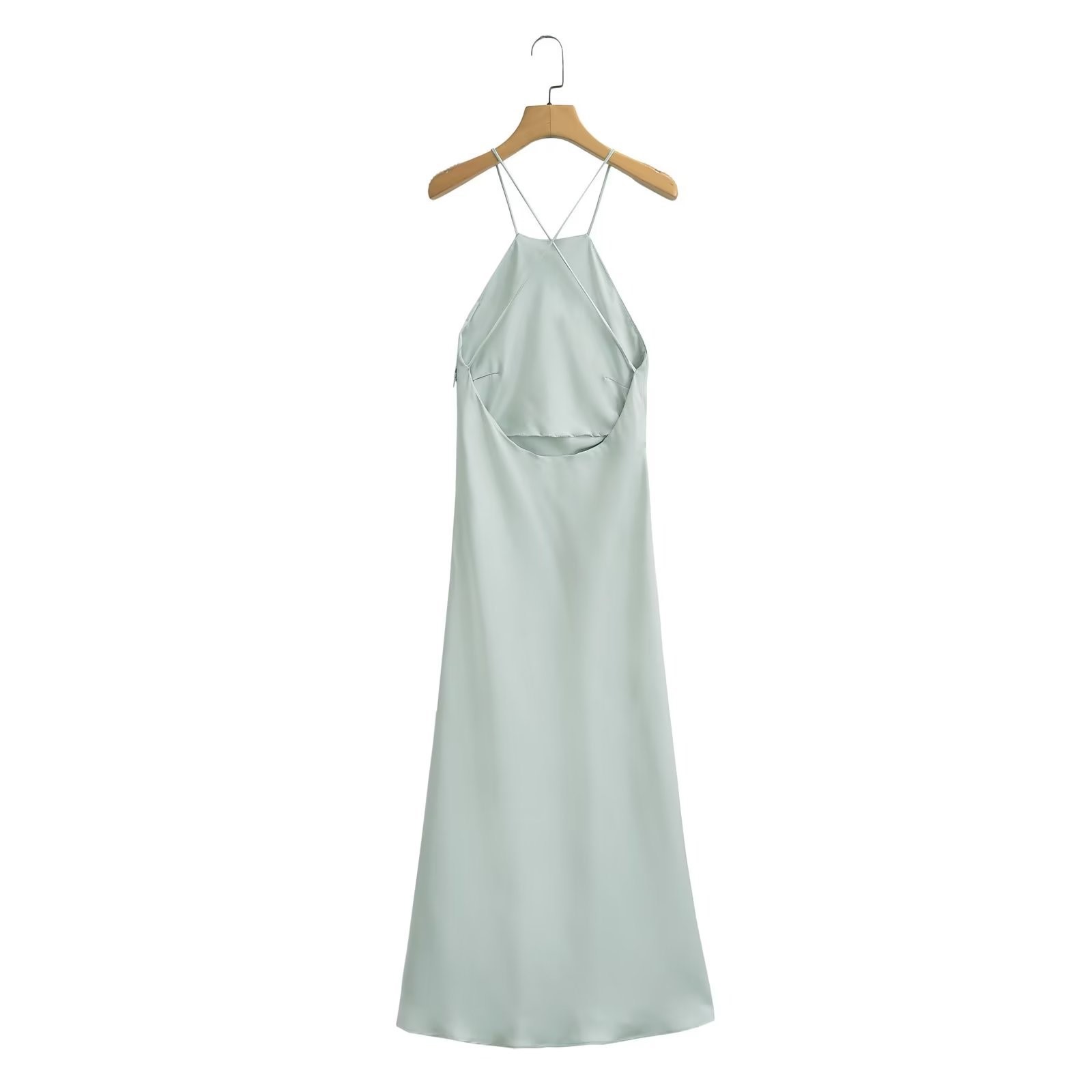 Silk Satin Suspender Dress