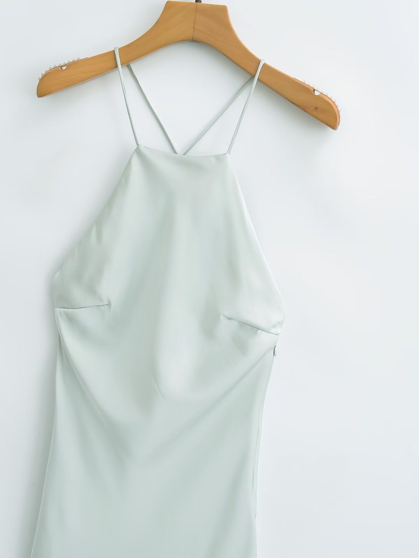 Silk Satin Suspender Dress