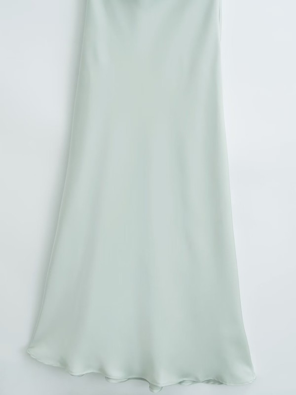 Silk Satin Suspender Dress