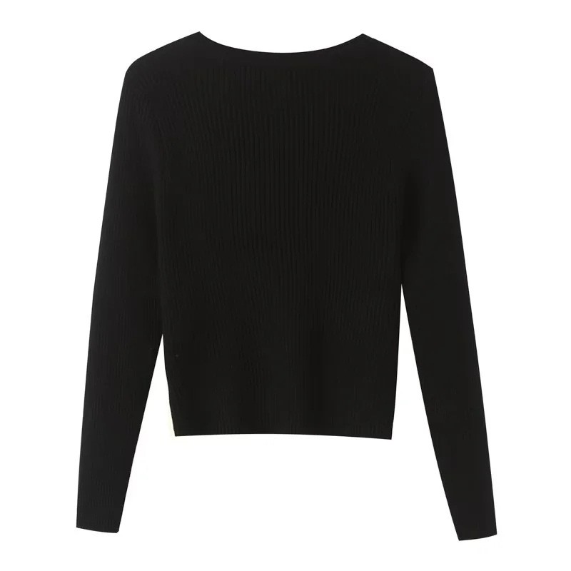 V-neck Knit Top