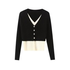V-neck Knit Top