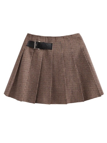 Wide Pleated A-line Skirt