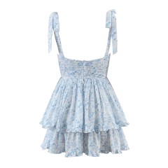 Chiffon Printed Strap Dress