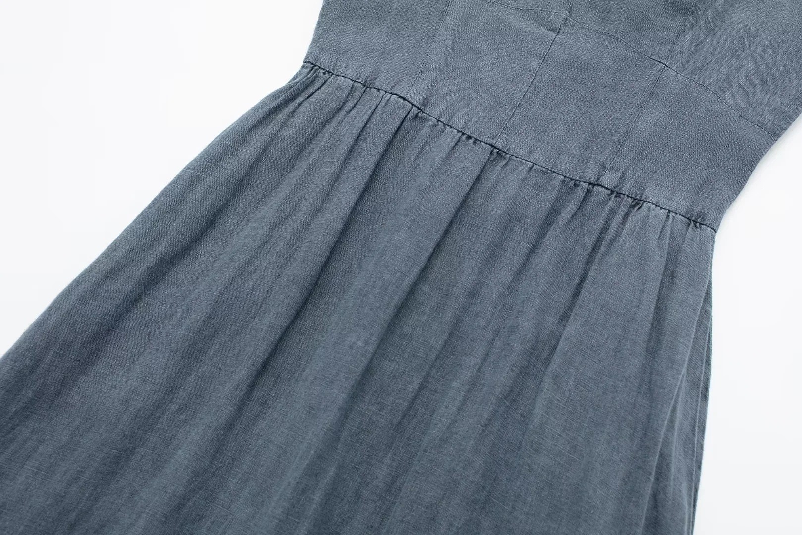 Linen Midi Strap Dress