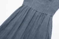 Linen Midi Strap Dress