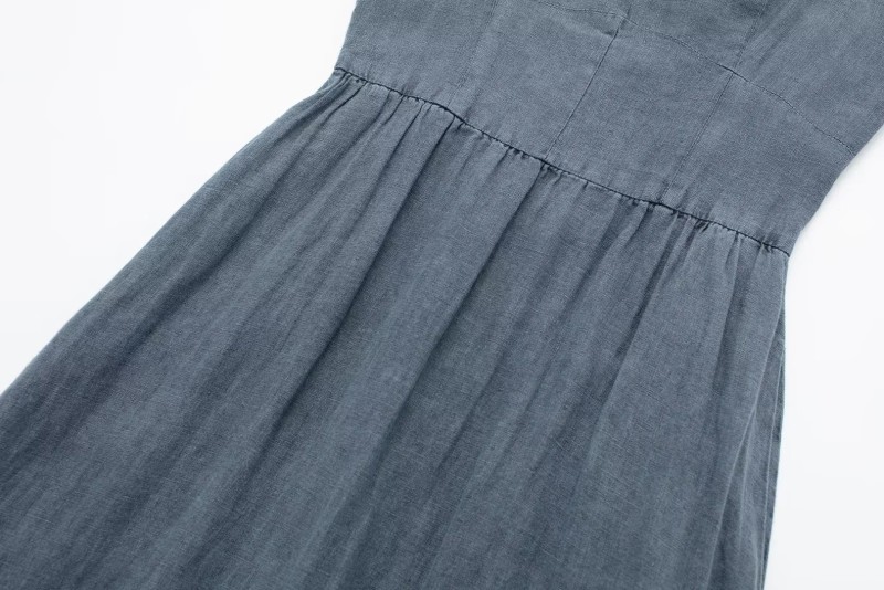 Linen Midi Strap Dress