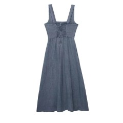 Linen Midi Strap Dress