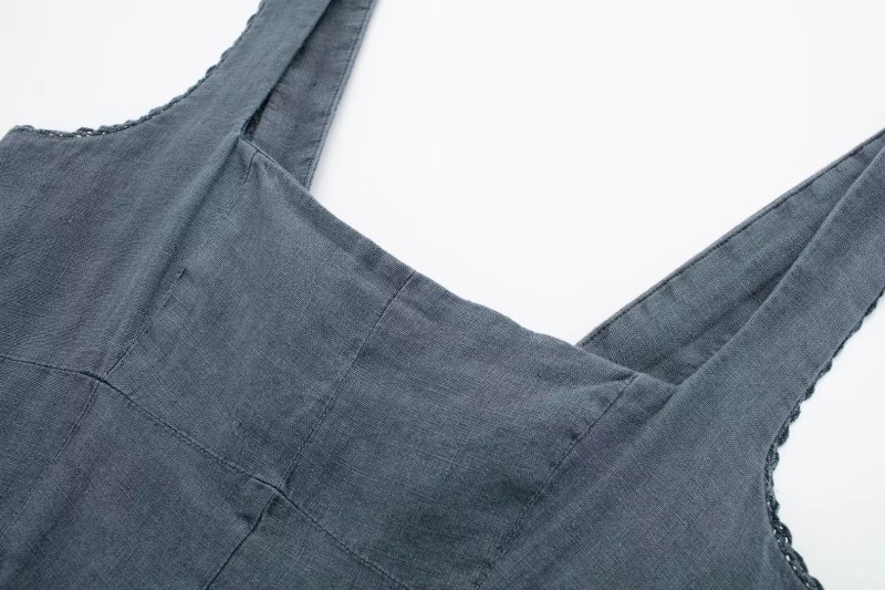 Linen Midi Strap Dress