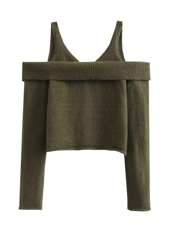 Off Shoulder Knit Top
