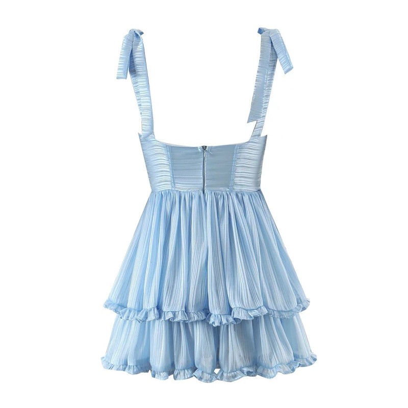 Chiffon Printed Strap Dress