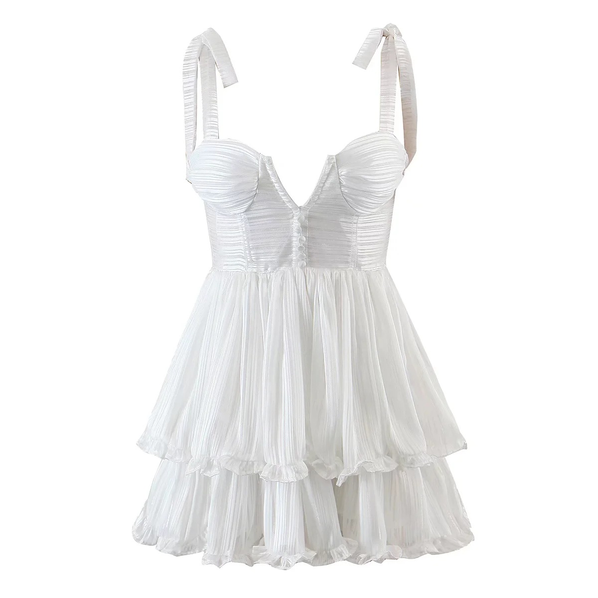 Chiffon Printed Strap Dress