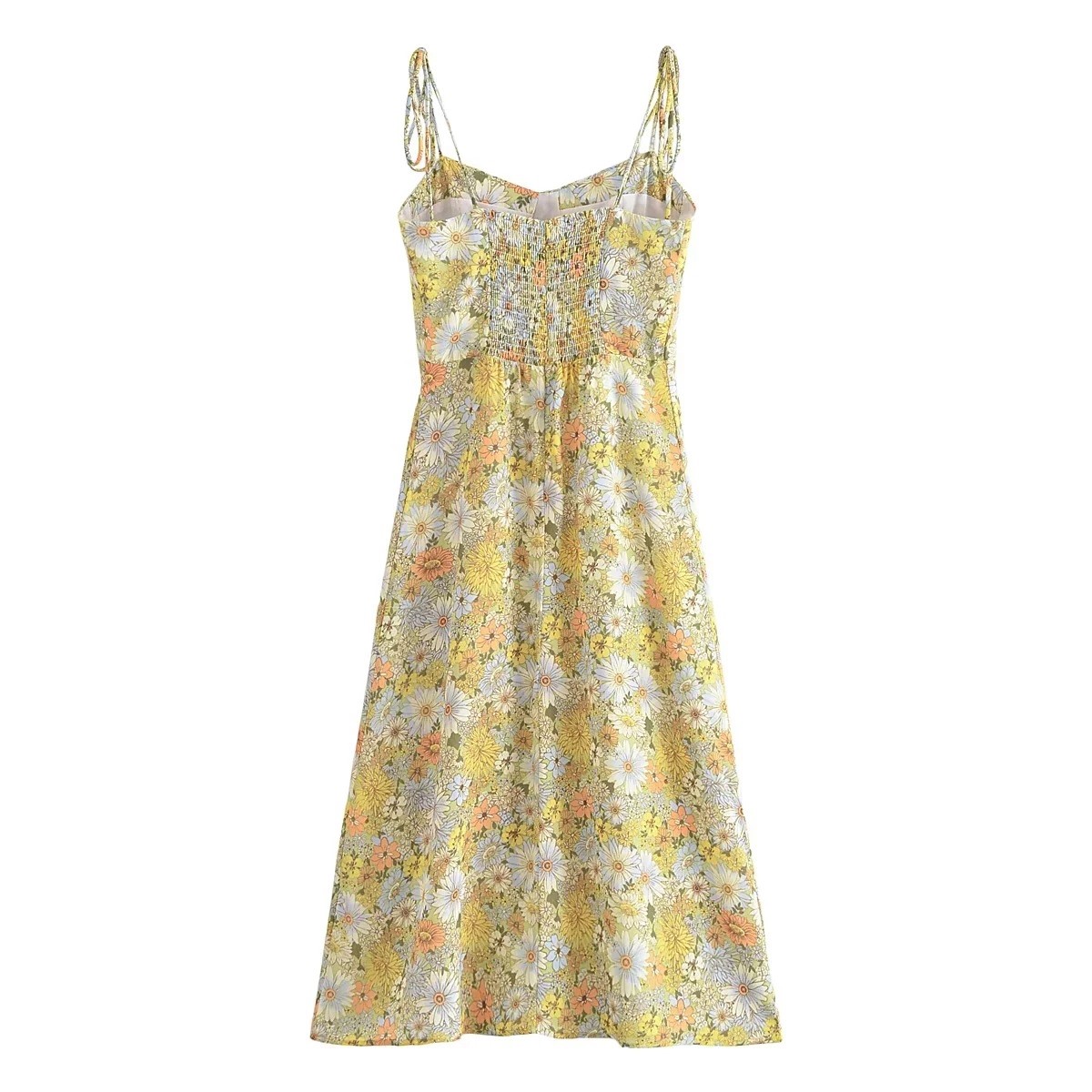 Daisy Print Strap Dress