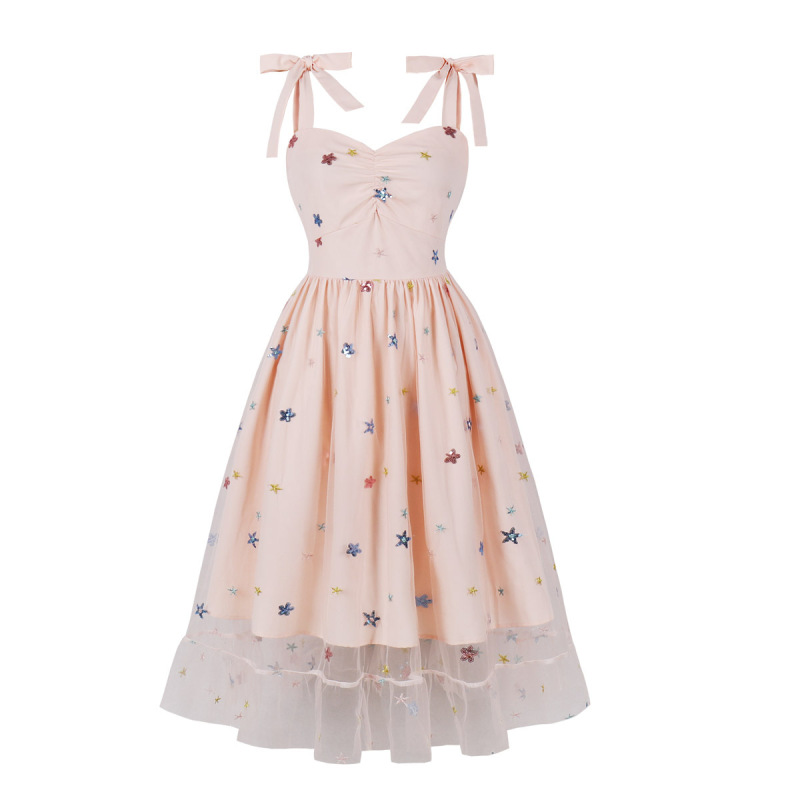 Mesh strapless dress