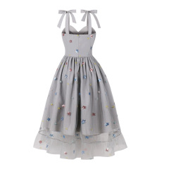 Mesh strapless dress