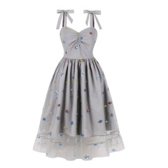 Mesh strapless dress
