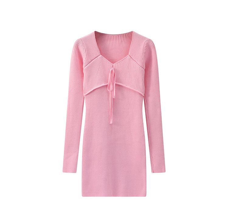 Winter vintage wrap hip halter bottom sweater skirt