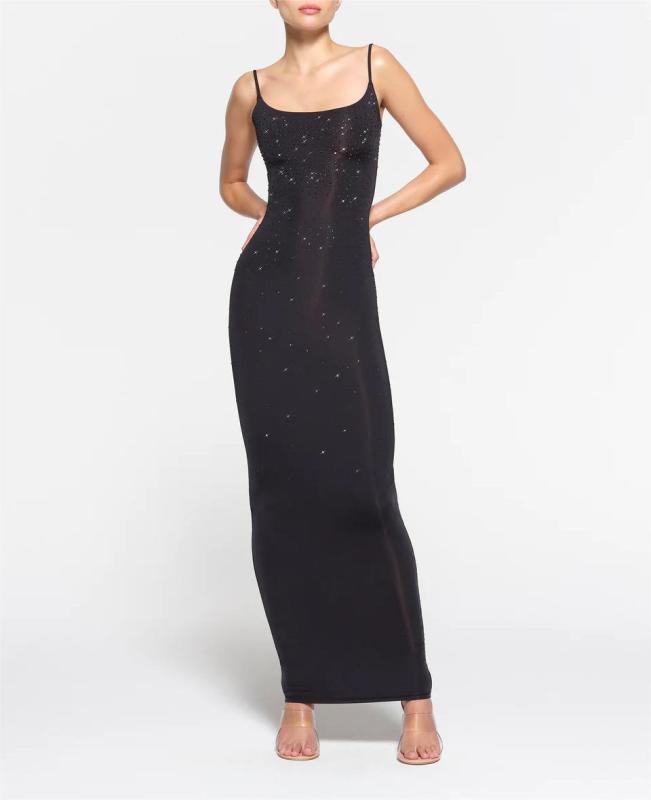 Slim-fit halter dress Spice girth skirt