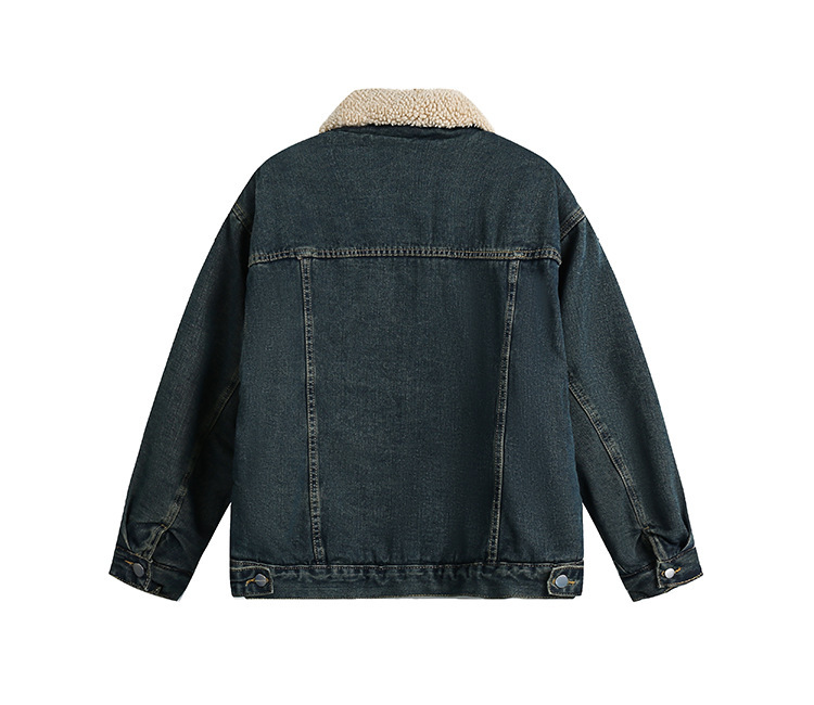 Vintage cashmere denim coats for men and women