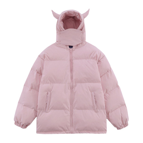 Hooded padded jacket for couples