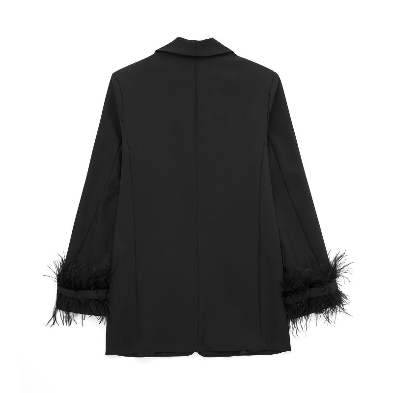 Black suit jacket lady