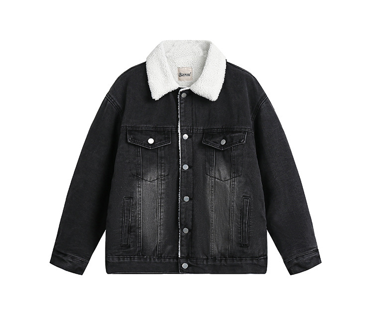 Vintage cashmere denim coats for men and women