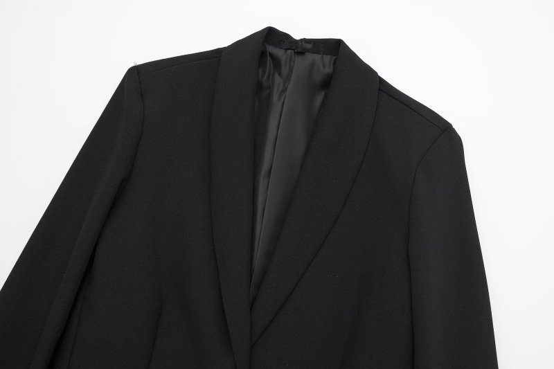 Black suit jacket lady