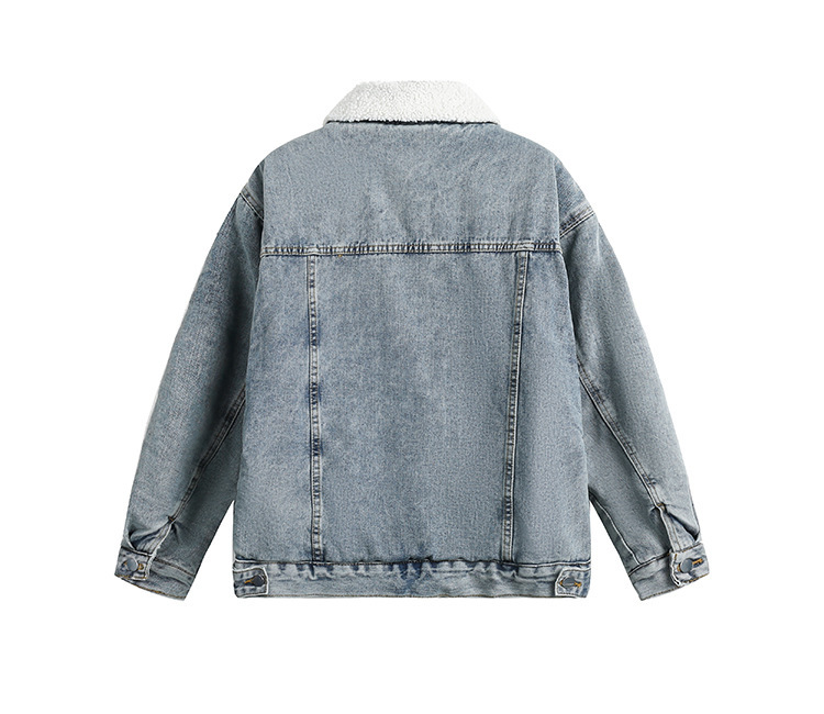 Vintage cashmere denim coats for men and women