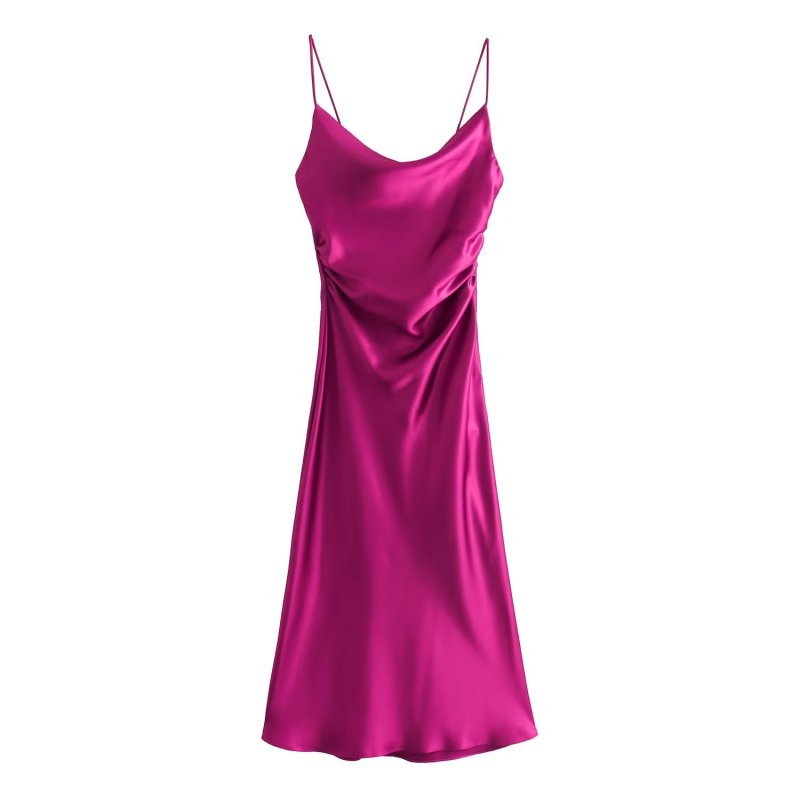 Satin dress slip dress evening dress