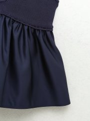 V-neck woven halter top