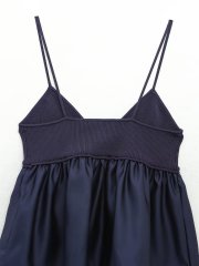 V-neck woven halter top