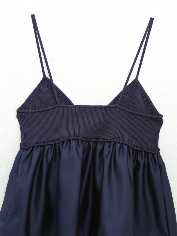 V-neck woven halter top