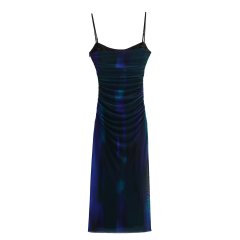 Halter dress Mesh skirt
