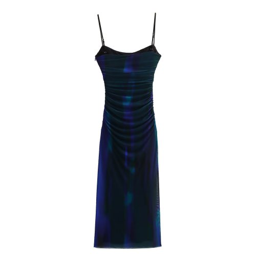 Halter dress Mesh skirt