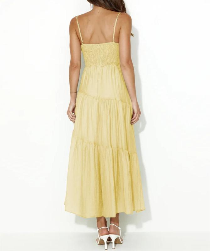 Maxi dress with straps