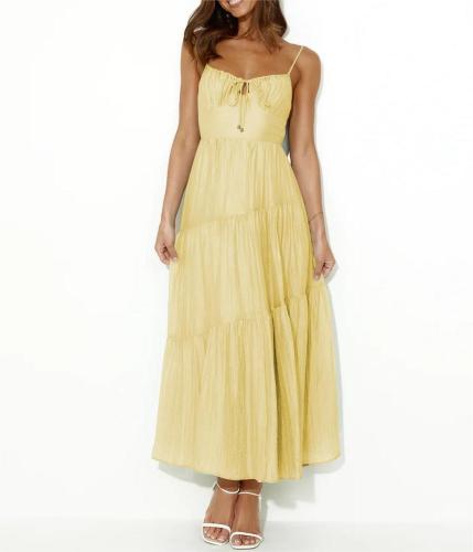 Maxi dress with straps