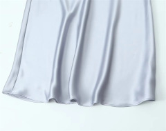 Mid-length dress with halter straps