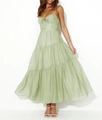 Maxi dress with straps