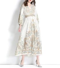 Printed long dress