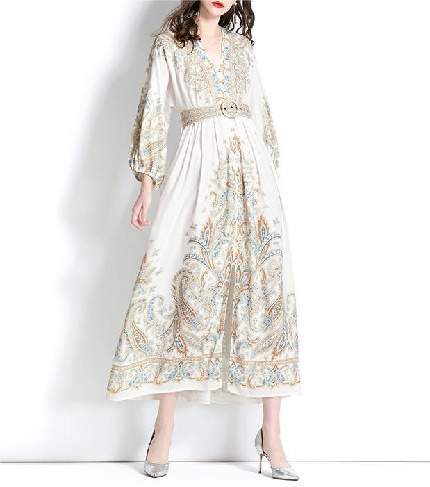 Printed long dress