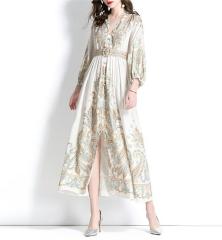 Printed long dress