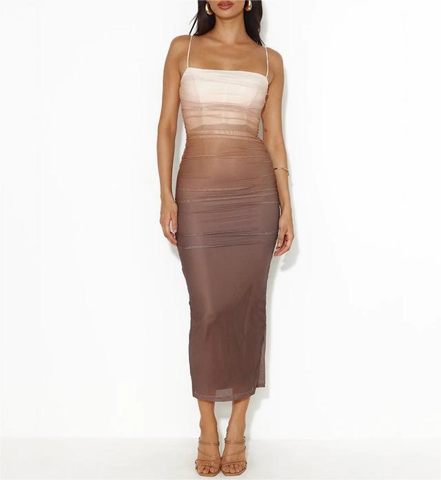 Split halter dress with top top and hip wrap