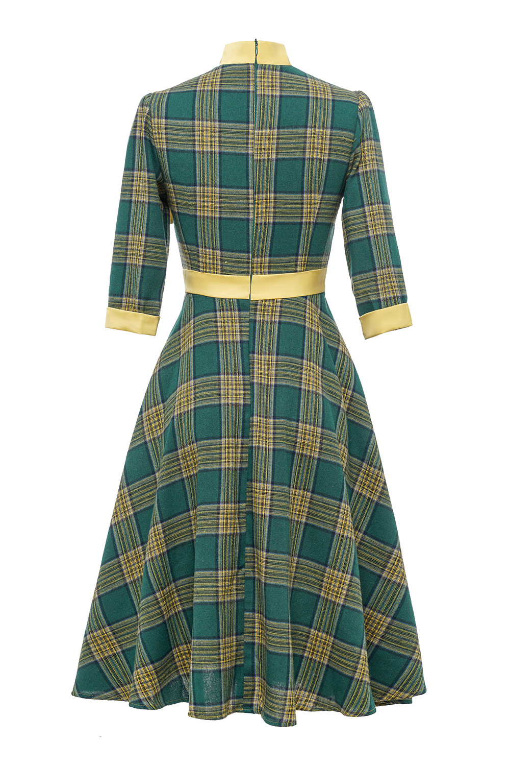 Plaid vintage swing dress