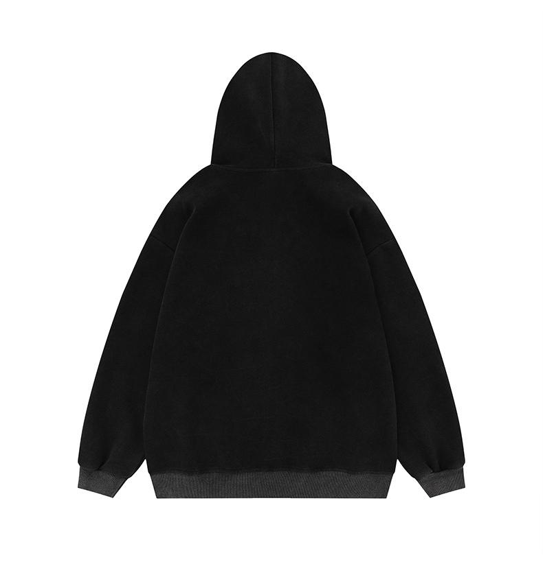 Stars hooded couple coat hoodie