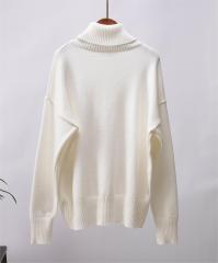 Turtleneck pullover sweater lady