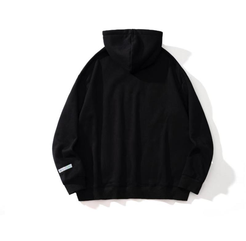 Printed loop cloth and fleece hoodie