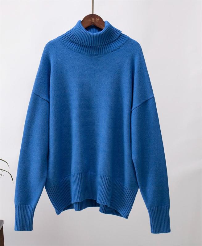 Turtleneck pullover sweater lady
