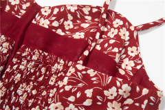 Fresh floral holiday halter skirt