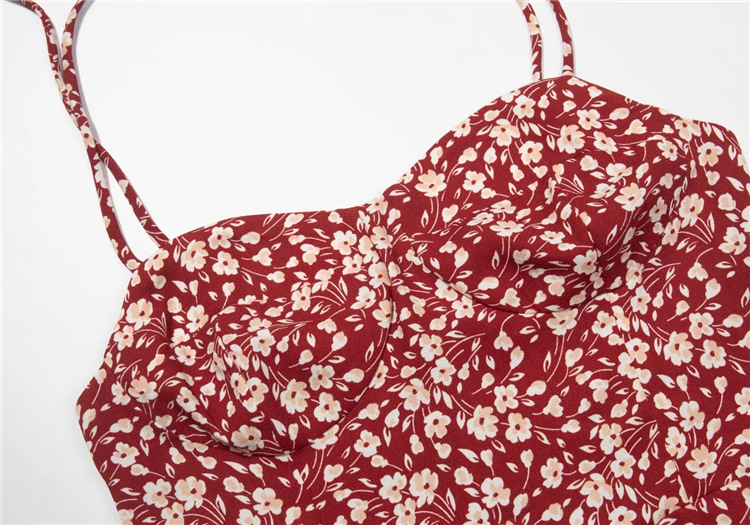 Fresh floral holiday halter skirt