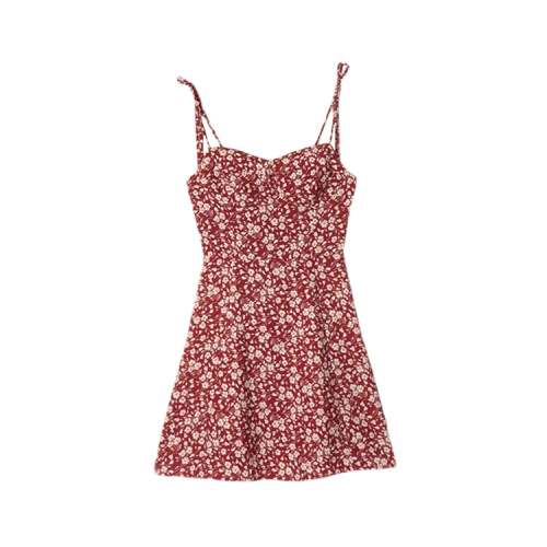 Fresh floral holiday halter skirt